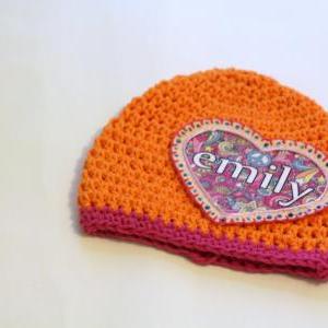 Baby Beanie, Personalized Childs Hat, Baby Hat..