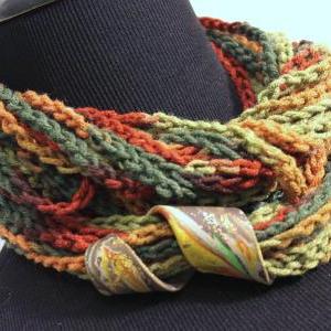 Spice Colors Infinity Scarf, Neck Wrap Can Be Worn..