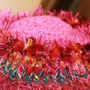 Womens Crochet Hat, Pink-alicious, ..