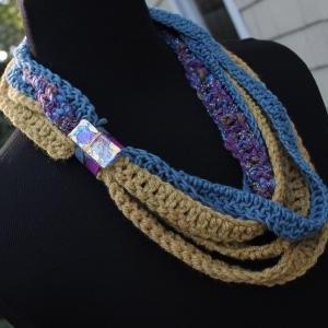 Wild Lavender - Multi Wrap Twisted Scarf With..
