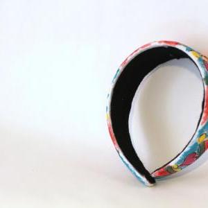 Mondrian Inspired Hand Painted Headband, Modern..