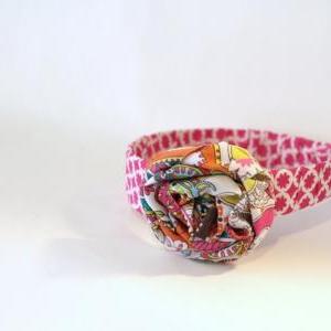 Cotton Fabric Wrapped Head band, Sh..