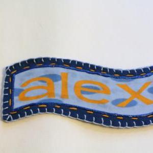 Boys Name Patch, Personalized Hand ..