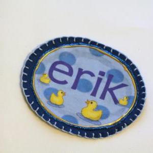 Baby Duckie Name Patch, Personalize..