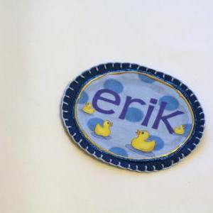 Baby Duckie Name Patch, Personalize..